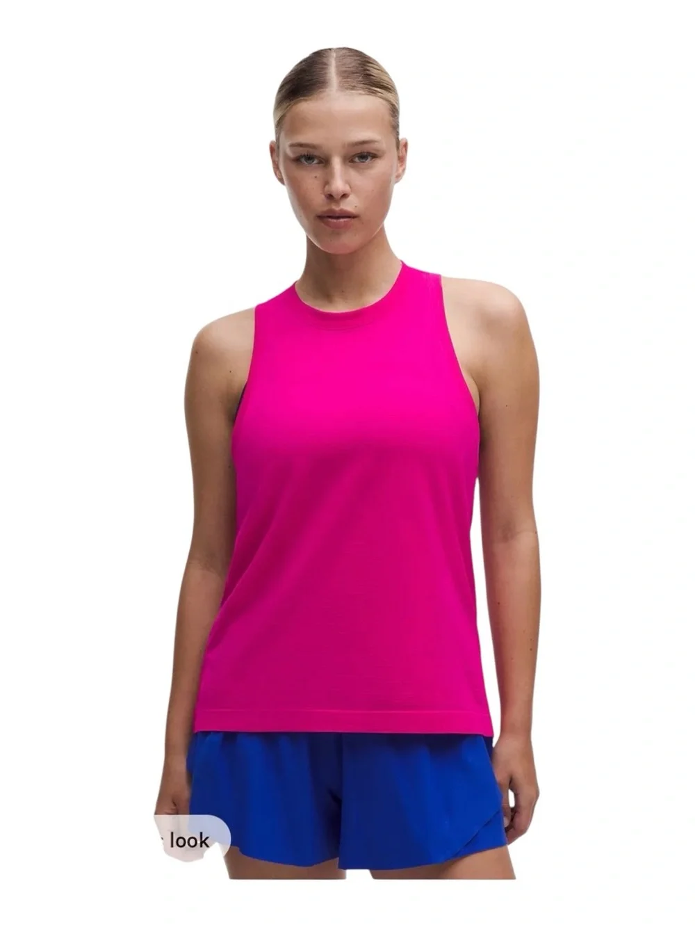 Lululemon Swiftly Relaxed Tank Top Pink Flare Size 6 NWT Hip Length